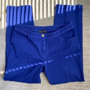 St. John blue straight leg pants